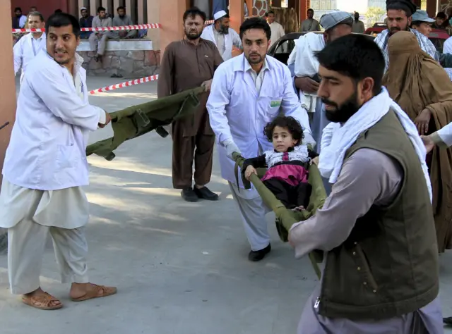 Casualties at hospital