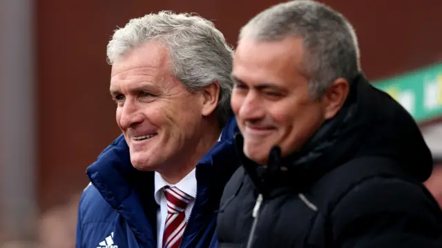 Mark Hughes & Jose Mourinho