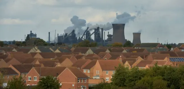 Tata steel plant, Scunthorpe