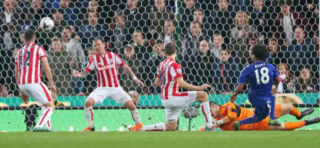 Chelsea's Loic Remy scores