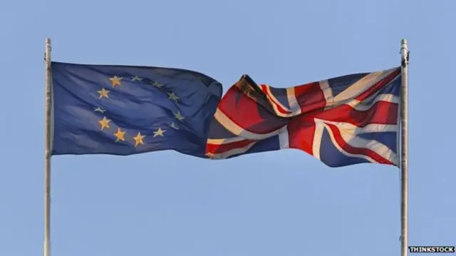 UK and EU flags