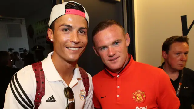 Cristiano Ronaldo and Wayne Rooney