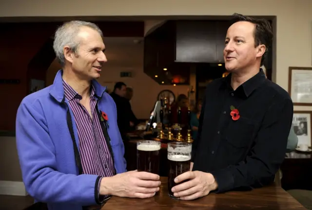 David Lidington (left) and David Cameron in 2010