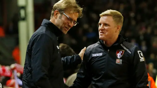 Juergen Klopp and Eddie Howe