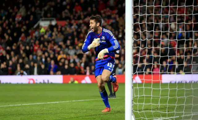 Tomas Mejias celebrates