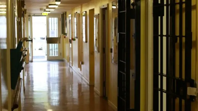 Prison hallway