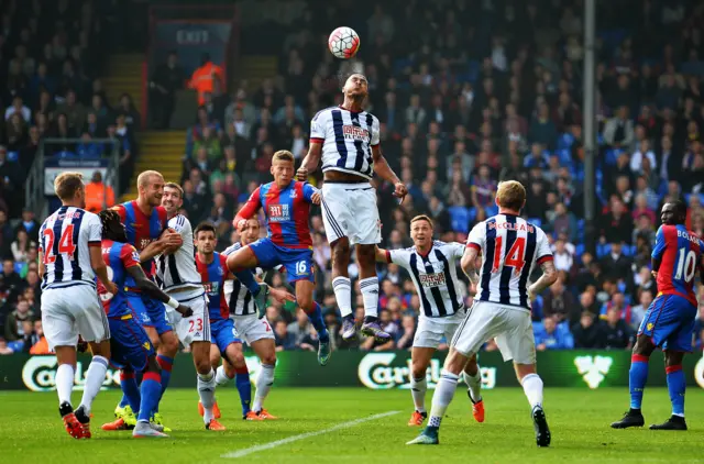 Saido Berahino heads clear