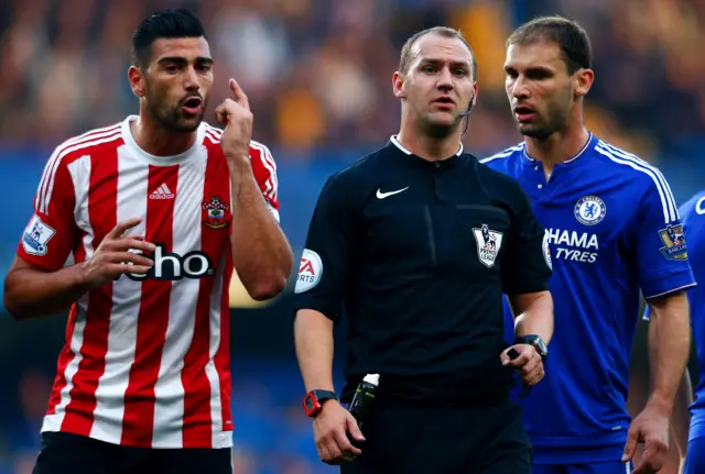 Referee Robert Madley