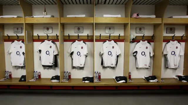 Twickenham changing room