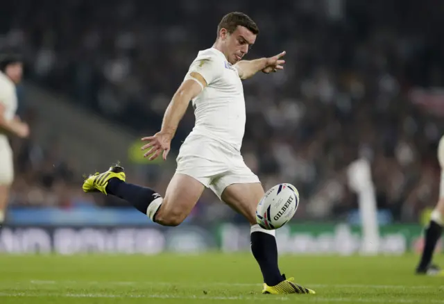 George Ford kicks