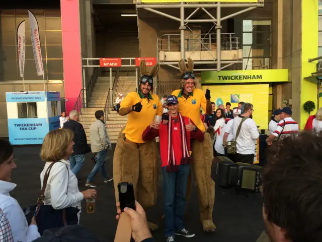 Giant Wallabies at Twickenham