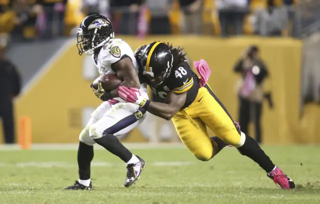 Bud Dupree makes a tackle in the NFL