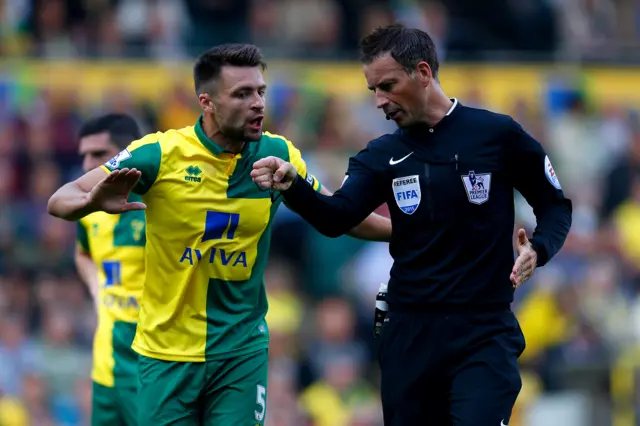 Russell Martin and Mark Clattenburg