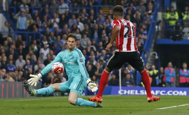 Begovic saves from Bertrand