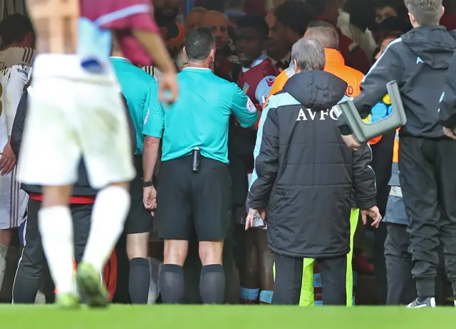 Micah Richards in the tunnel