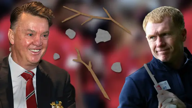 Louis Van Gaal and Paul Scholes