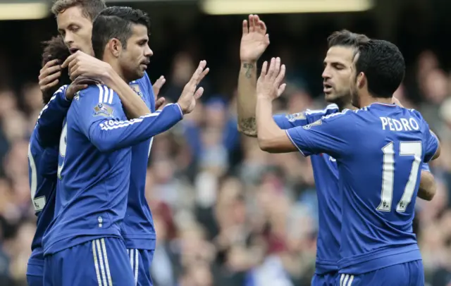 Diego Costa and Pedro for Chelsea