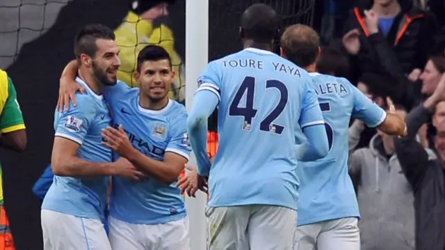 Man City celebrate