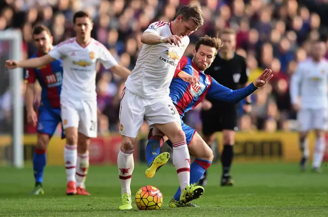 Bastian Schweinsteiger and Yohan Cabaye