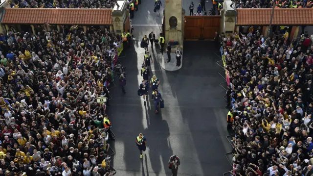 Wallabies arrive at Twickenham