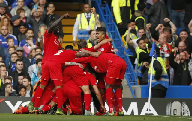 Philippe Coutinho celebrates his second goal