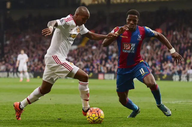 Ashley Young and Wilfried Zaha