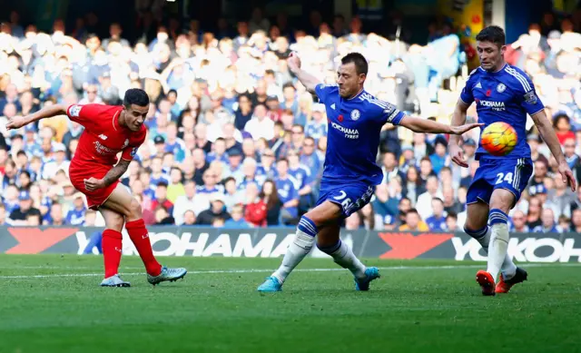 Philippe Coutinho scores his second goal