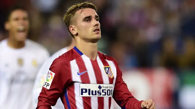 Antoine Griezmann after missing the penalty