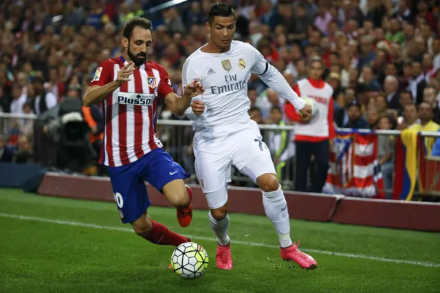 Cristiano Ronaldo races past Juanfran