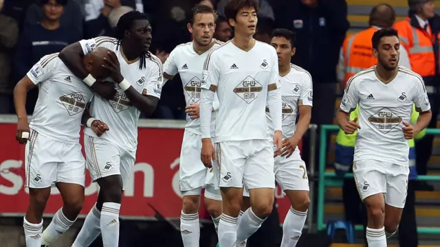 Swansea celebrate