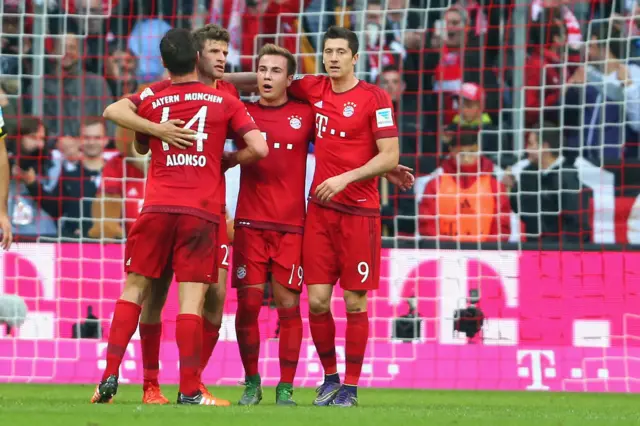 Bayern Munich celebrate