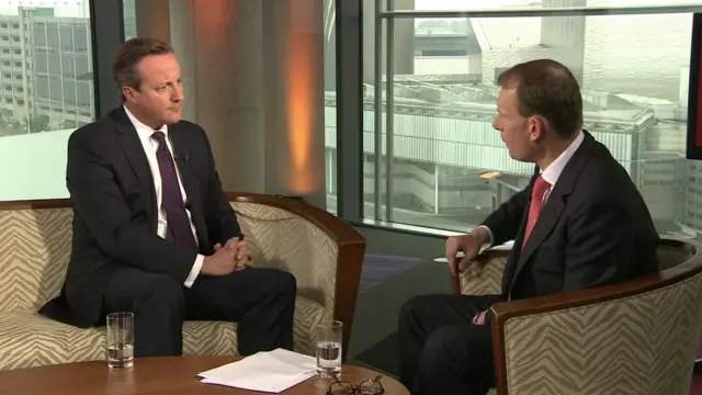 David Cameron and Andrew Marr