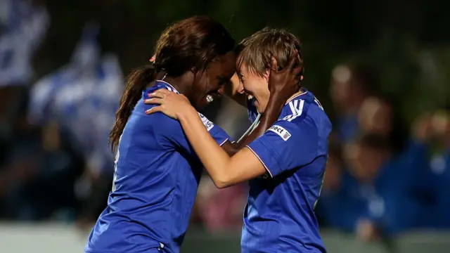 Eni Aluko and Fran Kirby