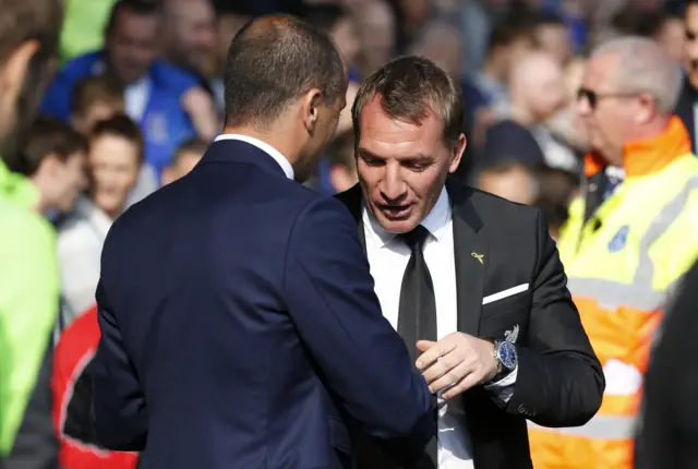 Brendan Rodgers and Roberto Martinez