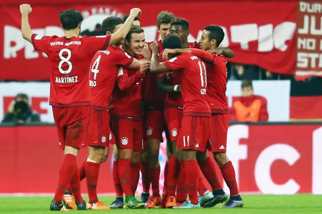 Bayern Munich celebrate