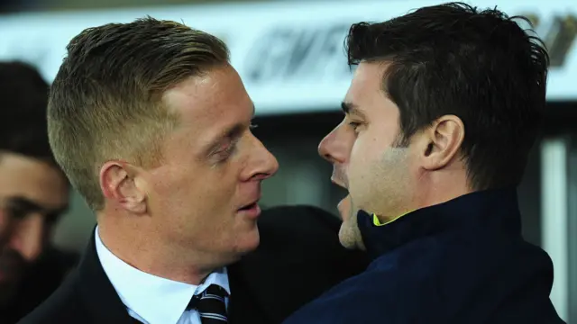 Gary Monk and Mauricio Pochettino