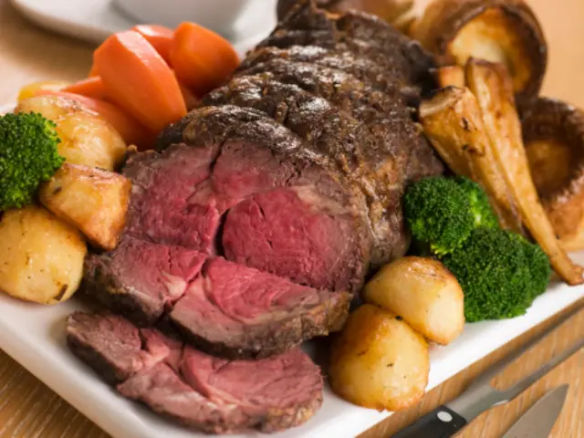 Roast beef dinner