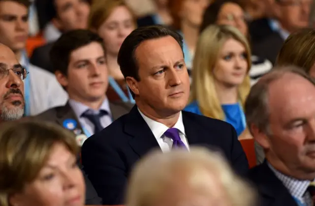 David Cameron at Conservative conference