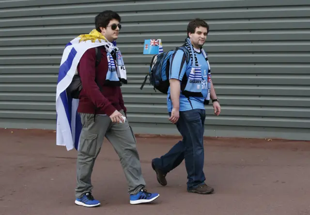 Uruguay fans