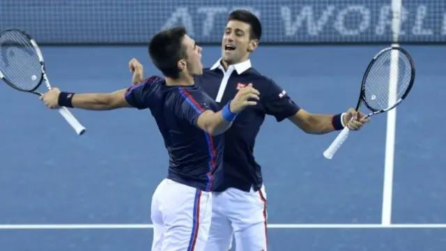 Djordje and Novak Djokovic