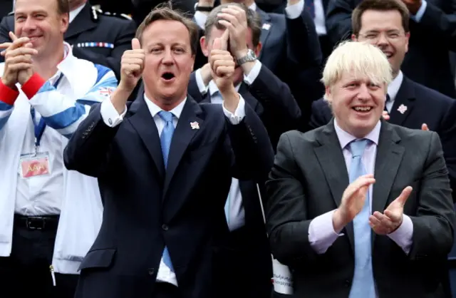 David Cameron and Boris Johnson