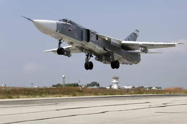 Russian fighter jet in Syria