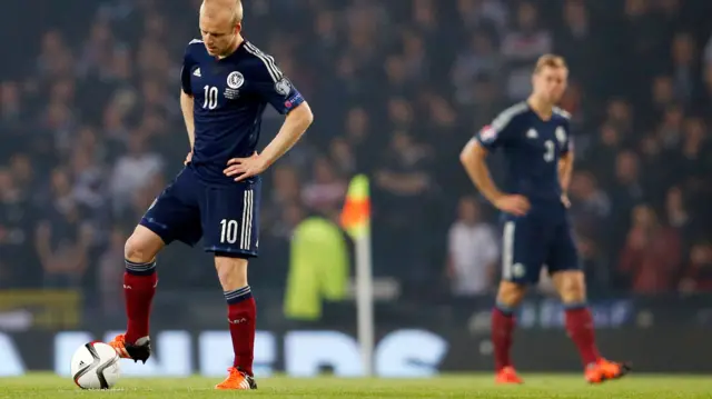 Steven Naismith looks dejected