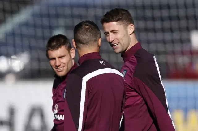 Gary Cahill (right)