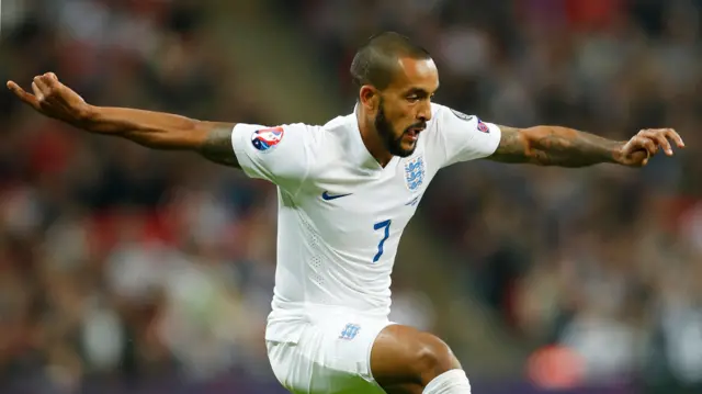 Theo Walcott of England