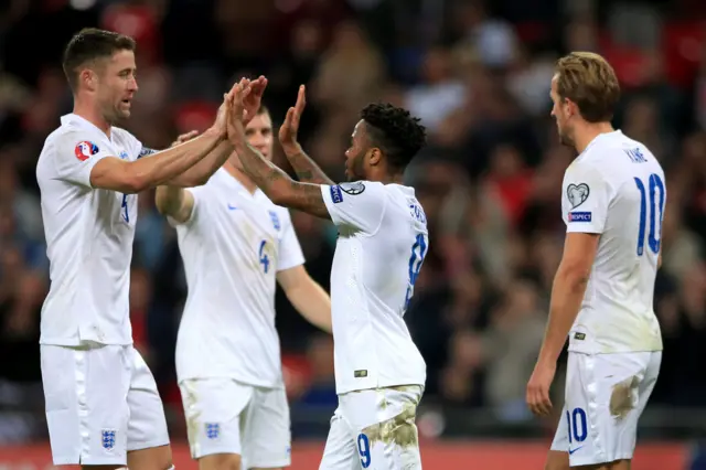 England celebrate