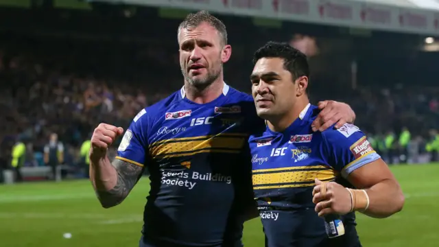 Jamie Peacock and Kylie Leuluai