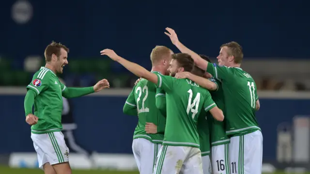 Northern Ireland celebrate