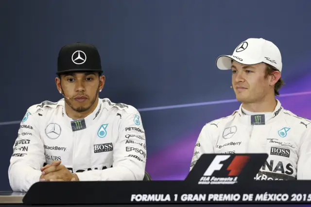 Lewis Hamilton and Nico Rosberg