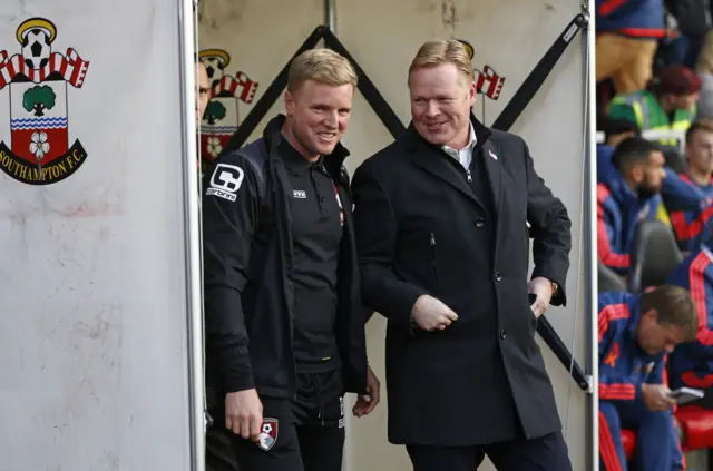 Eddie Howe and Ronald Koeman